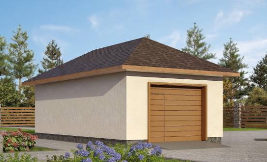 040-001-П Проект гаража из теплоблока Омск | Проекты одноэтажных домов от House Expert