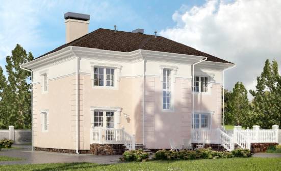 155-005-Л Проект двухэтажного дома, доступный домик из газосиликатных блоков Омск | Проекты домов от House Expert