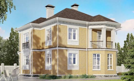 160-001-Л Проект двухэтажного дома, доступный коттедж из арболита Омск | Проекты домов от House Expert
