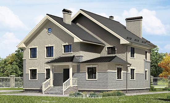 300-004-П Проект двухэтажного дома, классический домик из газобетона Омск | Проекты домов от House Expert