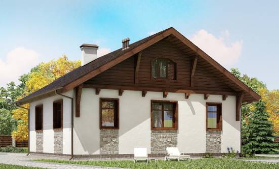 080-002-Л Проект одноэтажного дома, дешевый дом из бризолита Омск | Проекты домов от House Expert