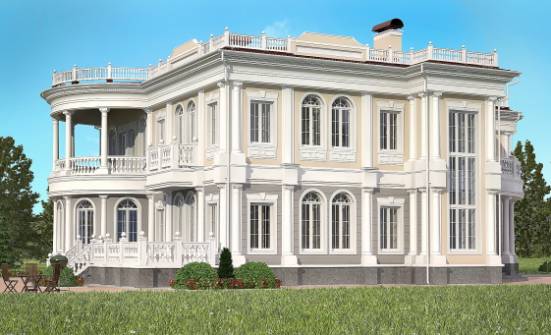 505-001-П Проект двухэтажного дома и гаражом, классический дом из арболита Омск | Проекты домов от House Expert