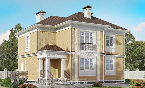 160-001-Л Проект двухэтажного дома, доступный коттедж из арболита Омск | Проекты домов от House Expert