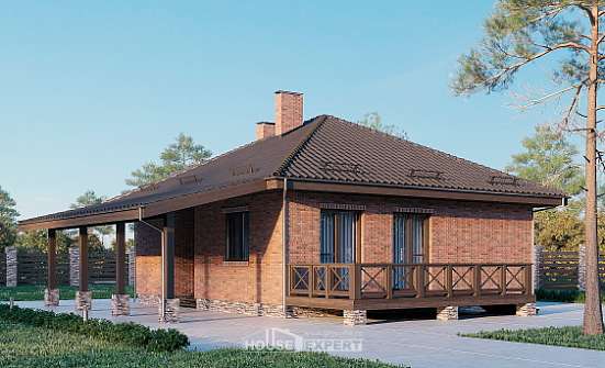 070-006-Л Проект одноэтажного дома, компактный загородный дом из арболита Омск | Проекты домов от House Expert