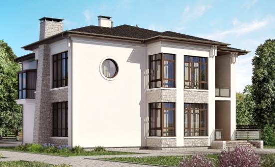300-005-П Проект двухэтажного дома, красивый дом из кирпича Омск | Проекты домов от House Expert