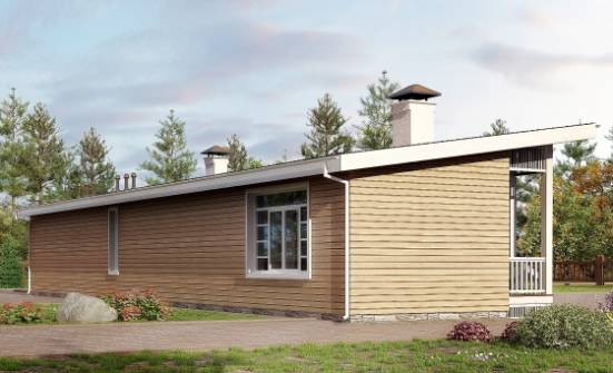 110-004-Л Проект бани из кирпича Омск | Проекты одноэтажных домов от House Expert