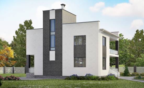 225-001-П Проект двухэтажного дома, просторный домик из газобетона Омск | Проекты домов от House Expert