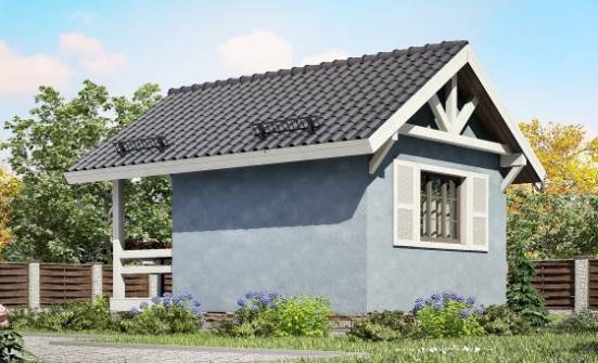 020-001-Л Проект одноэтажного дома, миниатюрный загородный дом из бревен Омск | Проекты одноэтажных домов от House Expert