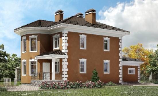 150-006-П Проект двухэтажного дома, гараж, уютный дом из бризолита Омск | Проекты домов от House Expert