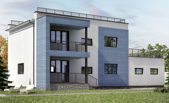 180-012-Л Проект двухэтажного дома, гараж, классический дом из кирпича Омск | Проекты домов от House Expert