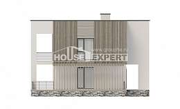 150-017-П Проект двухэтажного дома, бюджетный дом из бризолита, Омск