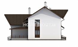 300-002-П Проект двухэтажного дома мансардный этаж, гараж, классический дом из керамзитобетонных блоков, Омск
