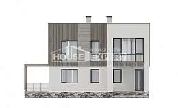 150-017-П Проект двухэтажного дома, классический загородный дом из теплоблока, Омск