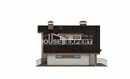 180-008-Л Проект двухэтажного дома с мансардным этажом, гараж, уютный дом из блока, Омск