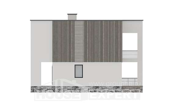 150-017-П Проект двухэтажного дома, красивый загородный дом из газосиликатных блоков, Омск